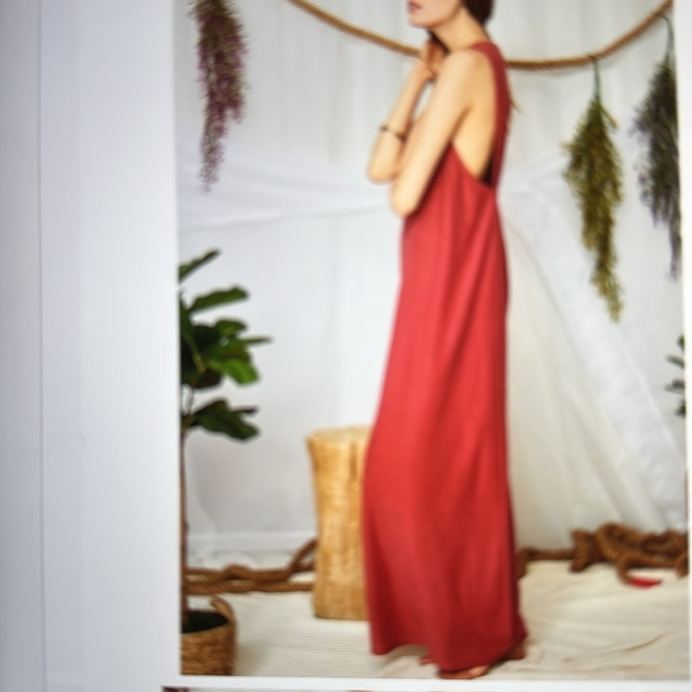 ❣️5|$25❣️last 2 Ces Femme Button Front Jumpsuit soft, comfy and beautiful ❤️ - Picture 3 of 5